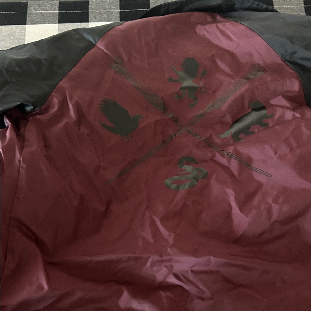 Vans Kids Jacket - Black and Burgundy